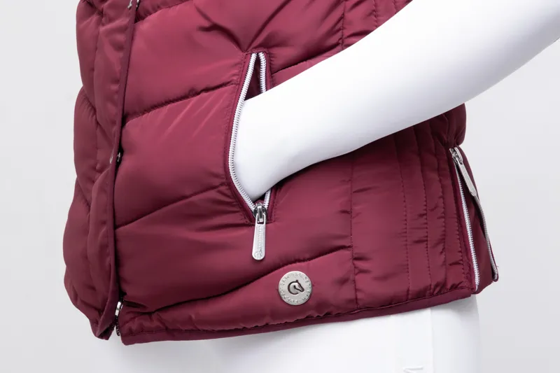 Coldstream Kimmerston Quilted Gilet - Windsor Wine Medium-3